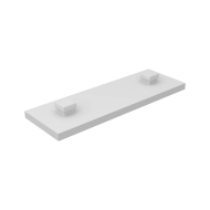 Mounting Plate With Peg 15 X 45 Grey-white