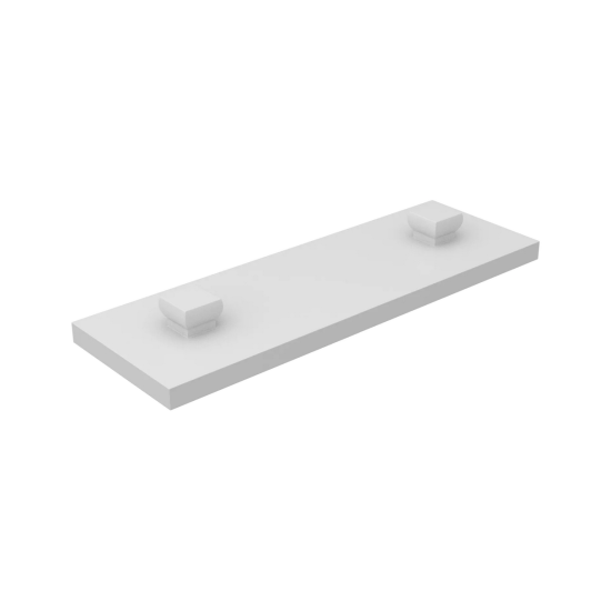 Mounting Plate With Peg 15 X 45 Grey-white