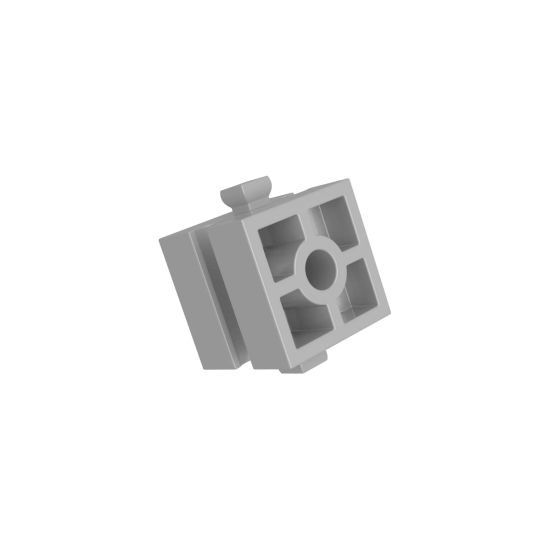 Bouwsteen 15 mm grijs-wit