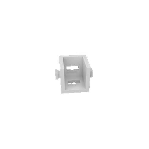 Angle bracket 15 with 2 pins gray-white