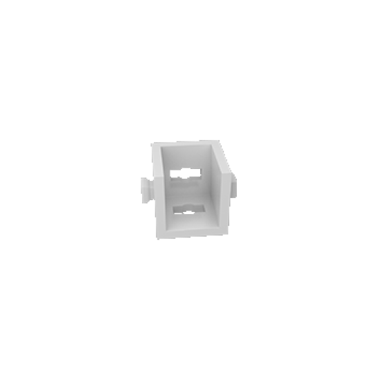 Angle bracket 15 with 2 pins gray-white