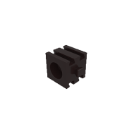 Worm nut M1 black fiber glass