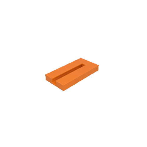 Bauplatte 15x30x3,75 mit Nut orange